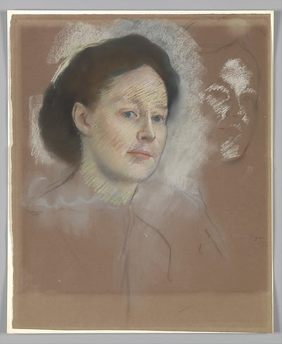 Edgar Degas:The Artist's Cousin Probably Mrs. William Bell 1-16x12"(A3) Poster