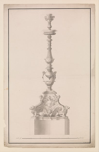 Design for a Candelabrum 1765-,16x12"(A3)Poster
