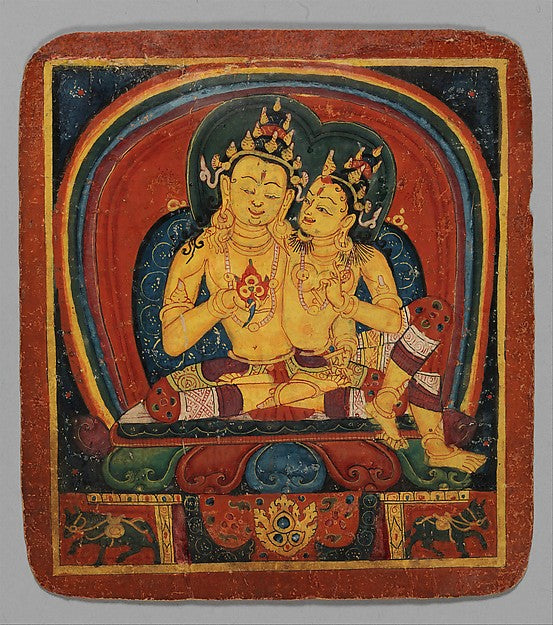 Initiation Card  -  Ratnasambhava early 15th cent,  Poster Print Wall Art