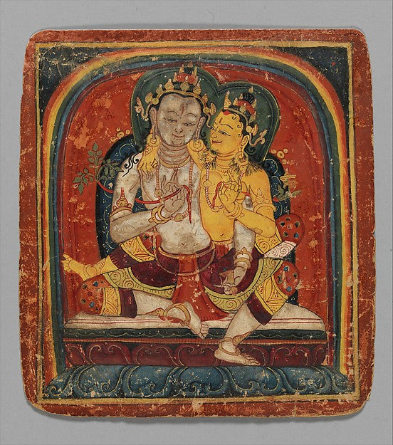 Initiation Card  -  Maitreya early 15th cent,  Poster Print Wall Art