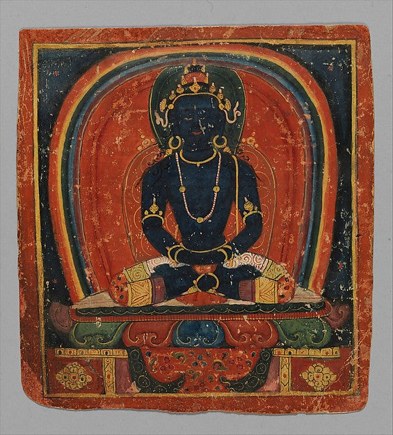 Initiation Card  -  Samanthabhandra early 15th cent,  Poster Print Wall Art