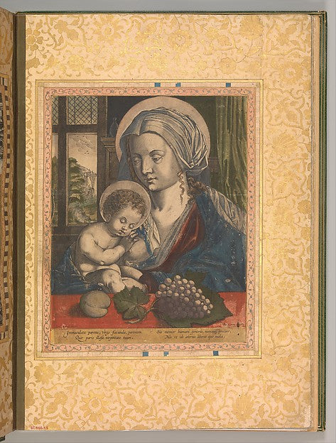:"Virgin and Child" Folio from the Bellini Album c1600-16x12"(A3) Poster