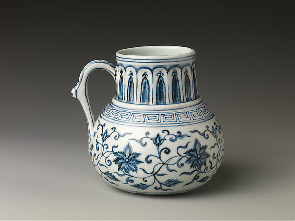 Jug with Floral Scroll 15th cent,16x12"(A3)Poster