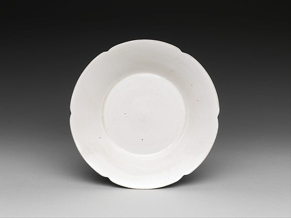 Dish with Scalloped Rim 11th cent,Classic Ming China Image,  Poster Print Wall Art