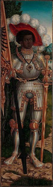 Lucas Cranach the Elder and Workshop:Saint Maurice c1520–25-16x12"(A3) Poster