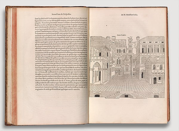 Compendium of Architectural Books by Sebastiano Serlio  1544,,16x12"(A3)Poster