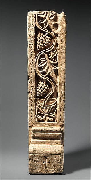 :Door Post with Grapevine Emerging from a Chalice 6th–7th ce-16x12"(A3) Poster