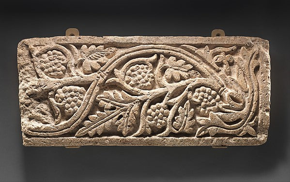:Panel with Grapevine Emerging from a Bed of Leaves 6th–7th -16x12"(A3) Poster