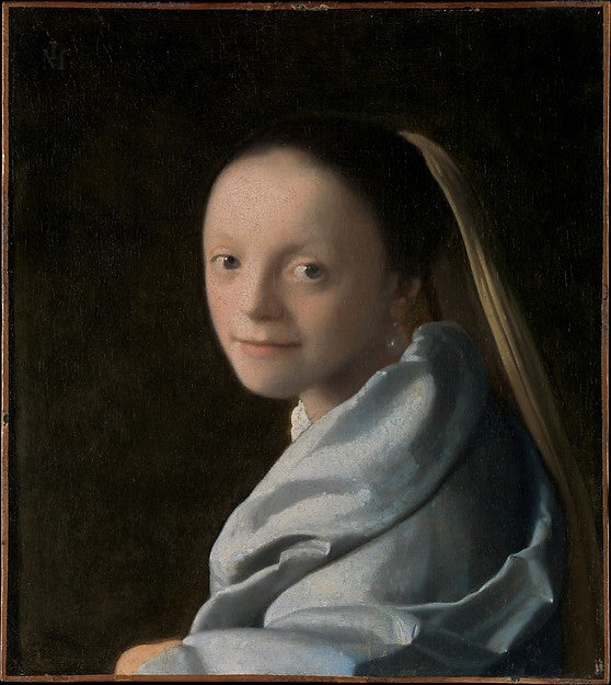 Johannes Vermeer:Study of a Young Woman c1665–67-16x12"(A3) Poster