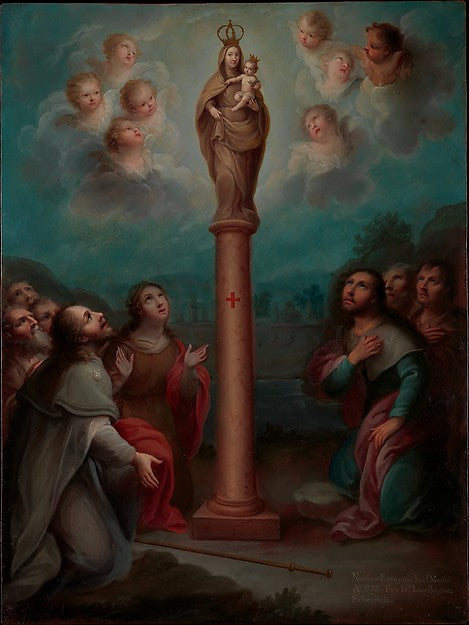 Nicolás Enríquez - The Apparition of the Virgin of El Pilar to, Poster Print Wall Art