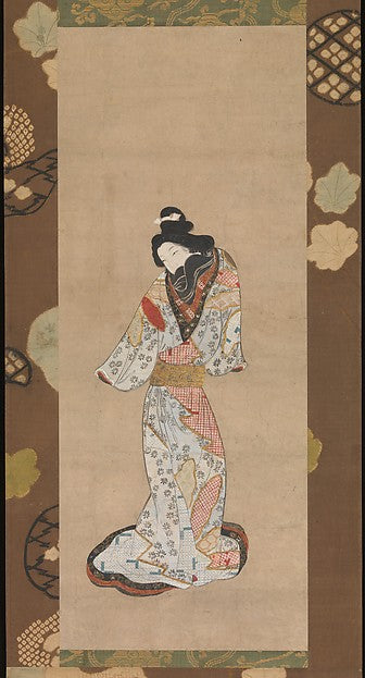 ,Beauty of the Kanbun Era late 17th cent,16x12