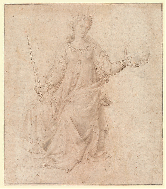 Follower of Fra Angelico:Justice c1440-16x12"(A3) Poster
