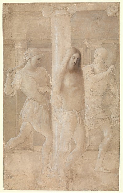 Lombardy , late 15th century:The Flagellation late 15th cent-16x12"(A3) Poster