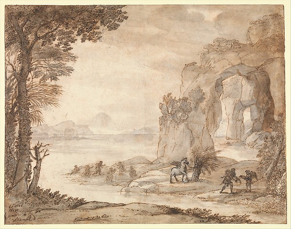 Claude Lorrain:Perseus and the Origin of Coral c1671-16x12"(A3) Poster