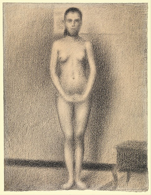 Georges Seurat:Study for "Poseuses" 1886-87-16x12"(A3) Poster