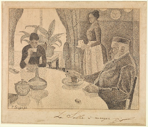 Paul Signac:The Dining Room 1886–87-16x12"(A3) Poster