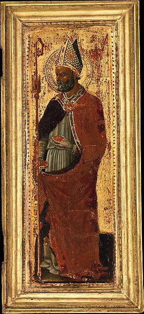 Pietro di Giovanni d'Ambrogio:Saint Nicholas of Bari mid-143-16x12"(A3) Poster