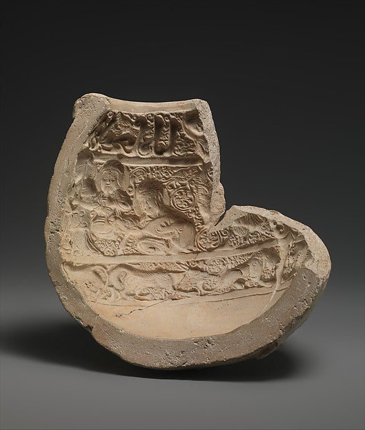 :Mold Fragment with Musicians late 11th–early 12th century-16x12"(A3) Poster