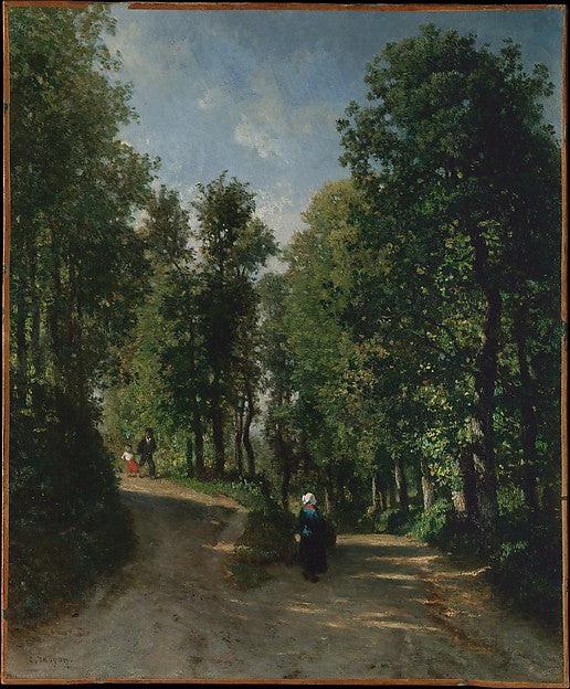 Constant Troyon:Road in the Woods -16x12"(A3) Poster