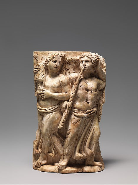 :Bone Carving Possibly of a Dionysiac Revel 300–500-16x12"(A3) Poster