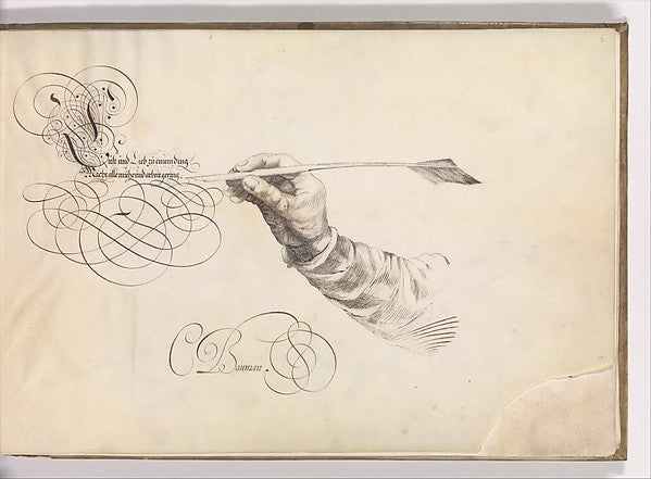 Specimens of Penmanship after Jan van de Velde and other Calli,  Poster Print Wall Art