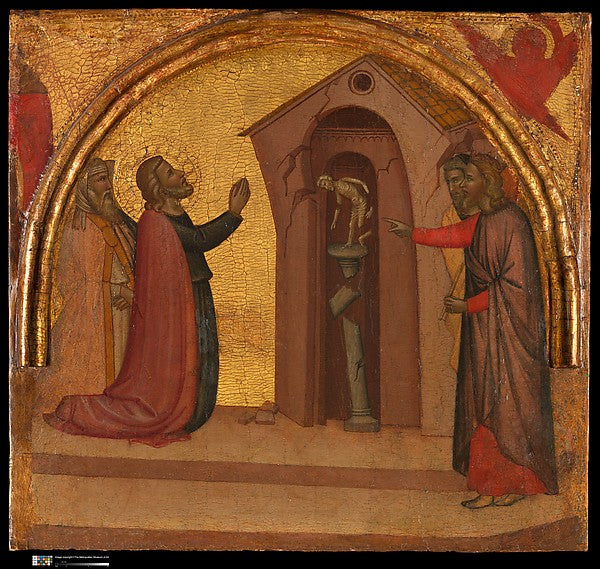 Francescuccio Ghissi:Saint John the Evangelist Causes a Paga-16x12"(A3) Poster