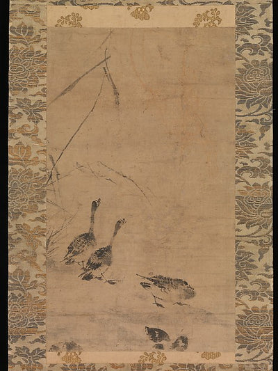 ,Geese and Reeds late 14th cent,16x12"(A3) Poster