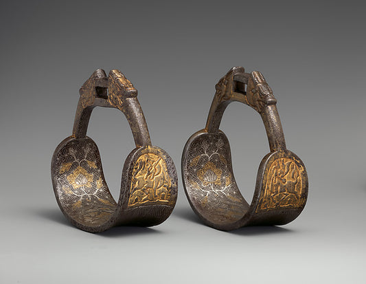 :Pair of Stirrups 19th–early 20th century-16x12"(A3) Poster