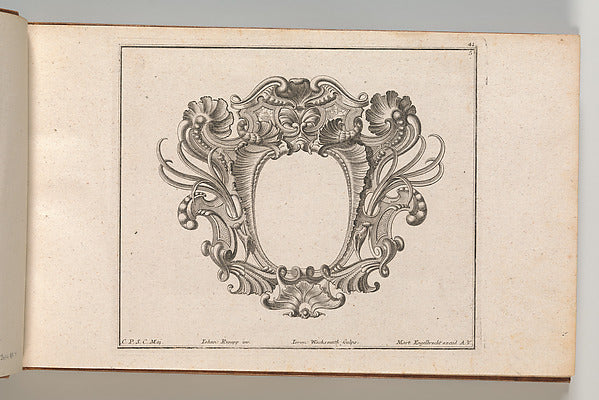 After Johannes Rumpp:Design for a Cartouche Plate 5 from 'Ne-16x12"(A3) Poster