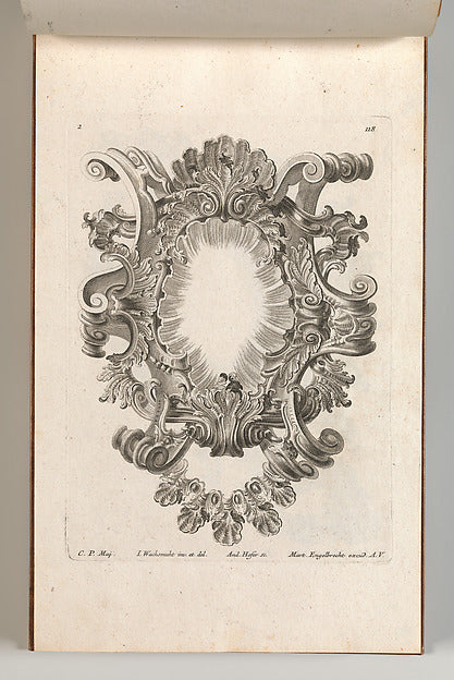 After Jeremias Wachsmuth:Design for a Cartouche Plate 2 from-16x12"(A3) Poster