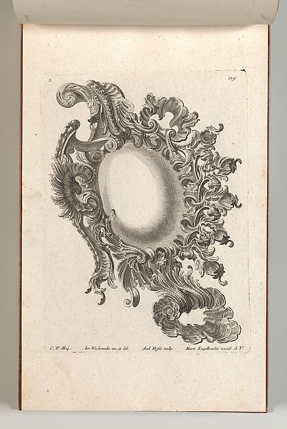 After Jeremias Wachsmuth:Design for a Cartouche Plate 3 from-16x12"(A3) Poster