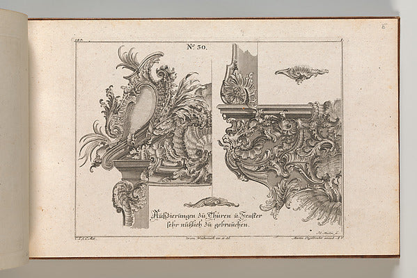 After Jeremias Wachsmuth:Suggestions for the Decoration of a-16x12"(A3) Poster