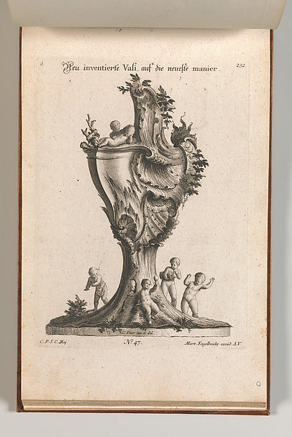 After Carl Pier:Design for a large Lidded Vase Plate 1 from:-16x12"(A3) Poster