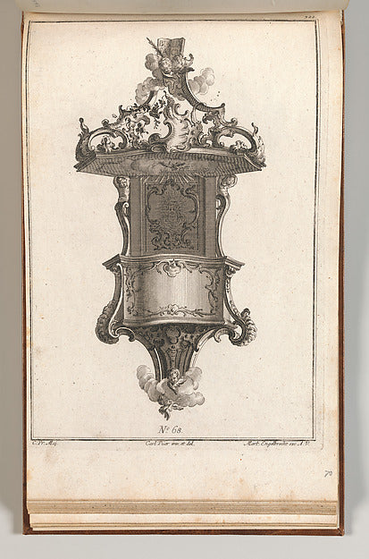 Carl Pier:Design for a Pulpit Plate 1 from an Untitled Serie-16x12"(A3) Poster