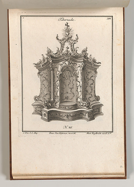 Franz Xavier Habermann:Design for a Tabernacle Plate 1 from -16x12"(A3) Poster