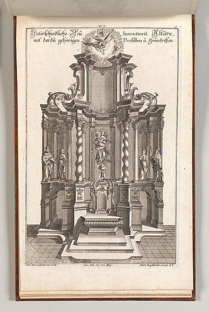 Johann Michael Leüchte:Design for a Monumental Altar Plate g-16x12"(A3) Poster
