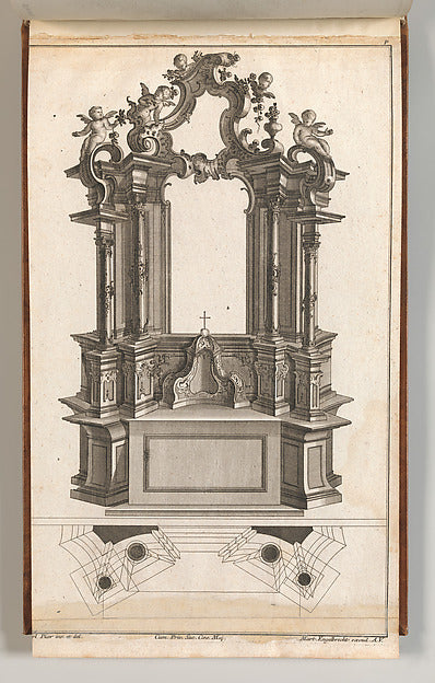 After Carl Pier:Design for a Monumental Altar Plate 'p' from-16x12"(A3) Poster