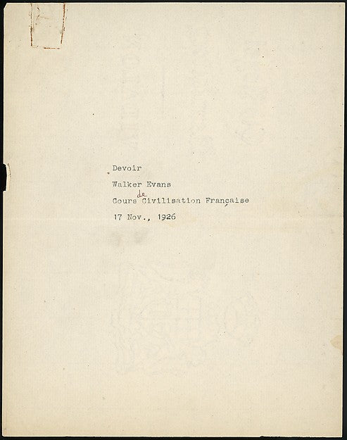 :[Four-Page Essay: "Enquête"] 1926-16x12"(A3) Poster