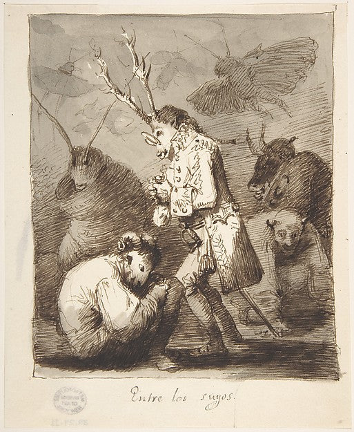 Birds of a Feather  1807–45-Leonardo Alenza y Nieto,16x12"(A3) Poster