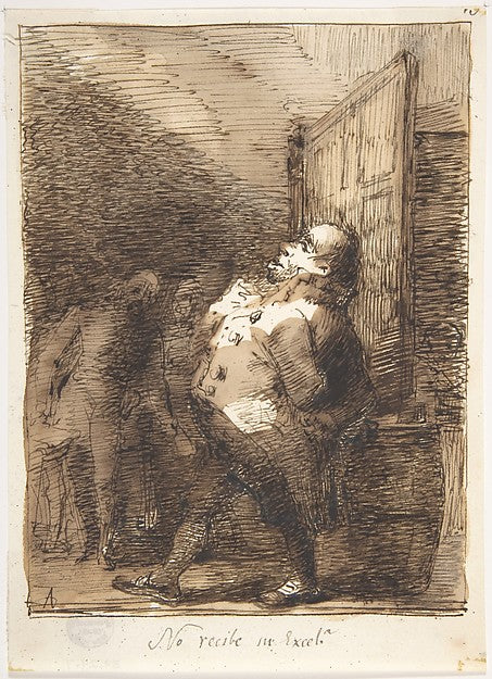 His Excellency is Not at Home  1807–45-Leonardo Alenza y Nieto,16x12"(A3) Poster