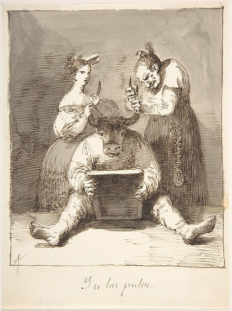 They are Polishing Him Up  1807–45-Leonardo Alenza y Nieto,16x12"(A3) Poster