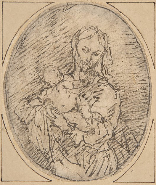 Madonna and Child [?] n.d.-Circle of Alonso Cano,16x12"(A3) Poster