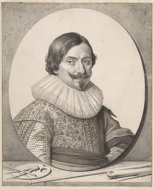 Portrait of the Painter François Gysels n.d.-David Bailly,  Poster Print Wall Art