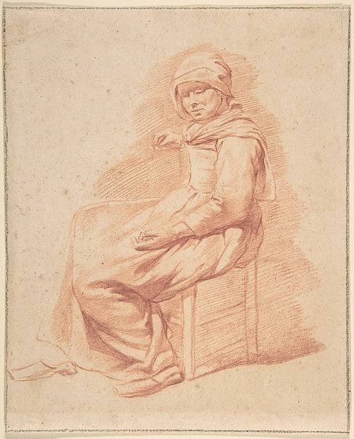 Seated Young Woman 17th cent-Gerrit Adriaensz Berckheyde,16x12"(A3) Poster