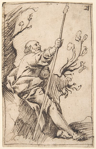 Figure of St. James the Great Seated in a Landscape 1616–68-An,  Poster Print Wall Art
