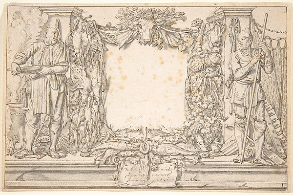 Study for a Frontispiece 1621-Willem Pietersz. Buytewech, Poster Print