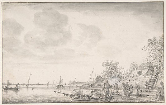 Coast Scene 1626–87-Jacob Esselens,16x12"(A3) Poster