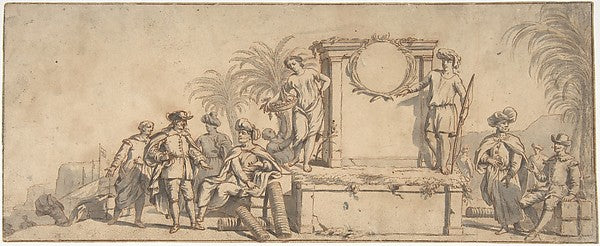 Asia early 17th cent-Ascribed to Pieter Jacobsz. van Laer  Haa, Poster Print