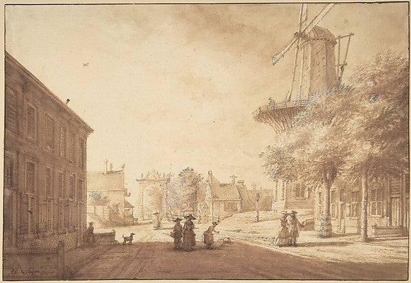 Entrance to The Hague from the South East 1750–76-Jacob Elias, Poster Print