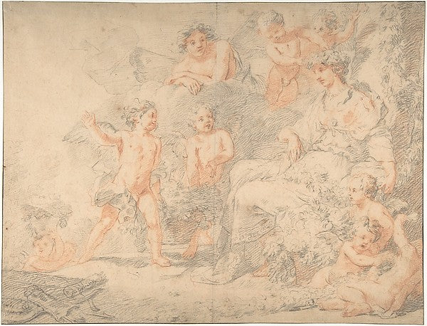 Mythological subject n.d.-After Gerard de Lairesse, Poster Print
